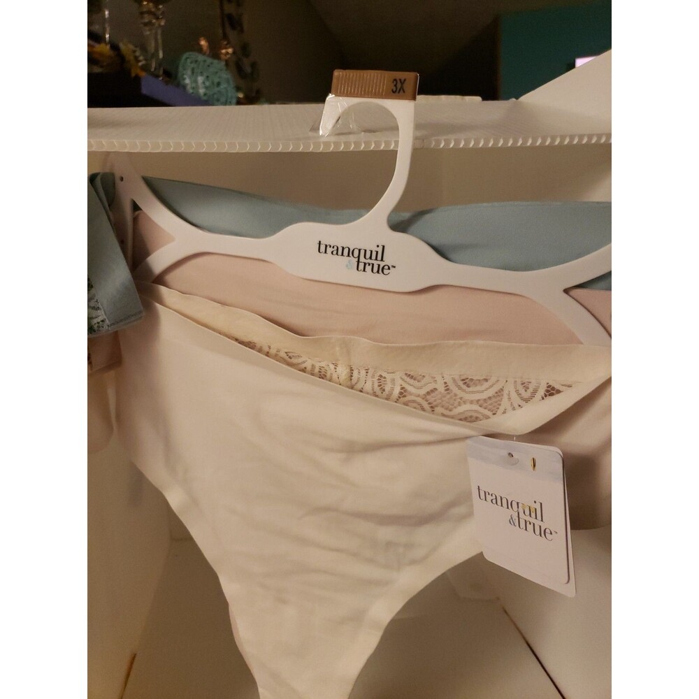New NWT TRANQUIL & TRUE Woman's 3 Pack Thongs Size  3xl ,